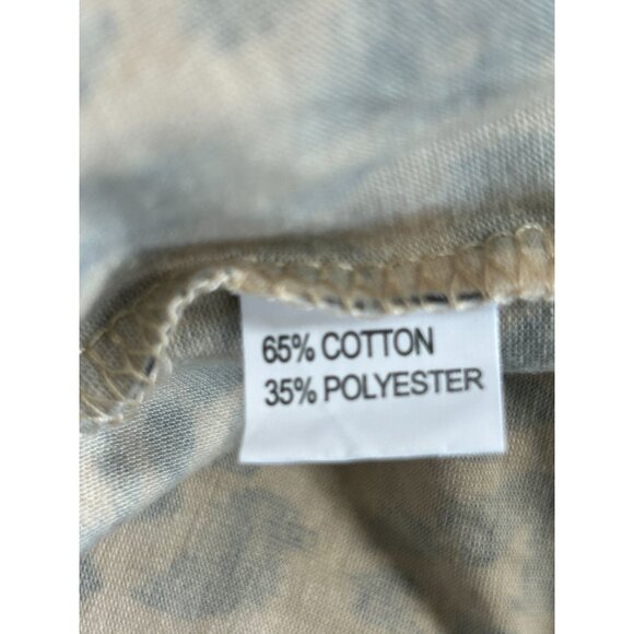 Blooming Jelly Women's Animal Print V-Neck Long Sleeve Top in Cream/Black - Sz M - Picture 4 of 5